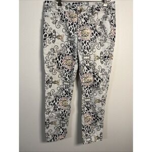 Vintage INC International Concepts Skinny Leg Regular Fit size 10 Baroque Animal